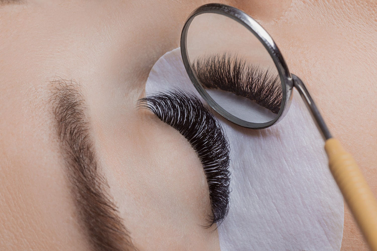 Professional volume lash extensions showcasing dramatic lash volume at Downtown Lashes Calgary