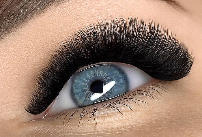 Professional mega volume lash extensions showcasing ultra-dramatic lash volume at Downtown Lashes Calgary
